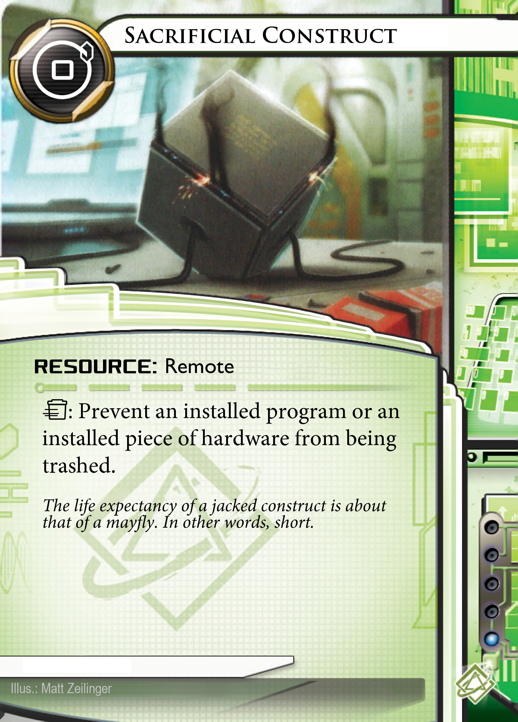 Sacrificial Construct